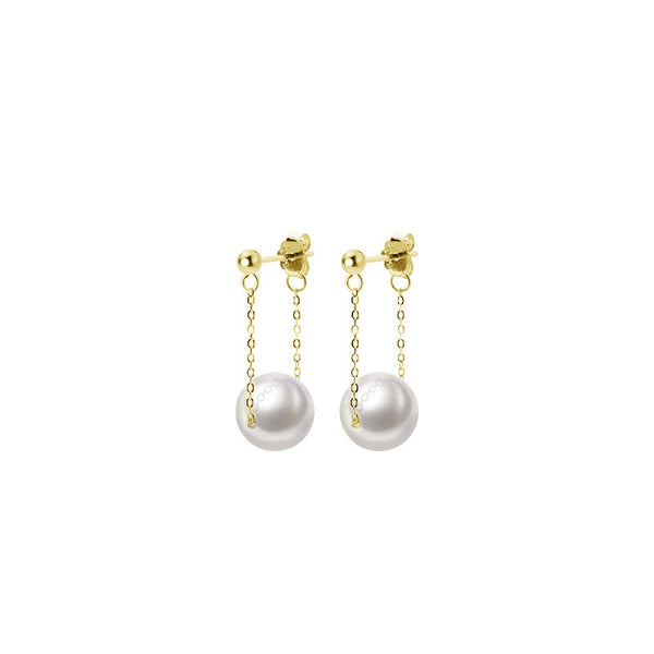 Dainty Pearl Dangle Drop Earrings