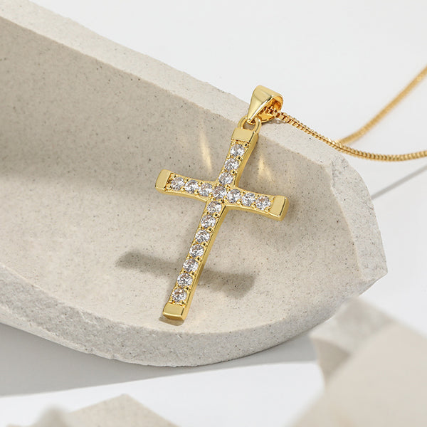 Dainty Cross Pendant Necklace