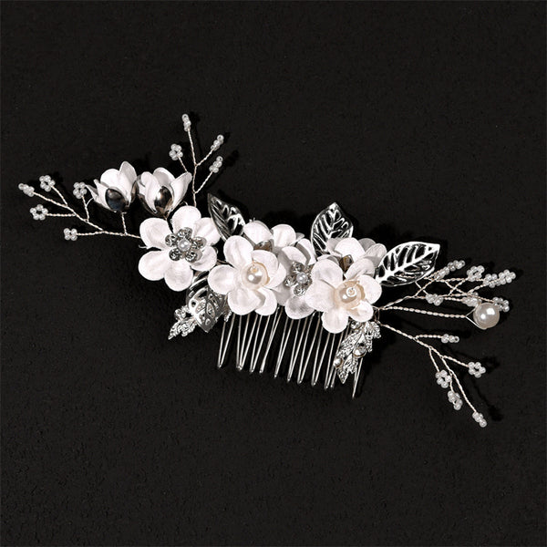 Pearl Flower Bridal Wedding Headband