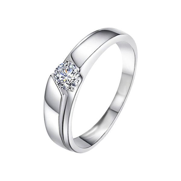 Moissanite Matching Couple Wedding Ring