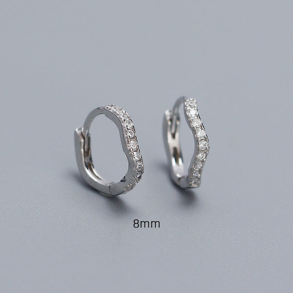 Wave Stackable Hoop Earrings