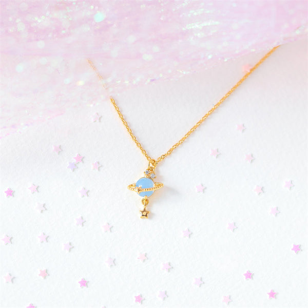 Planet Star Pendant Necklace