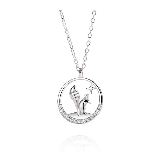 Little Prince Fox Couple Matching Necklace