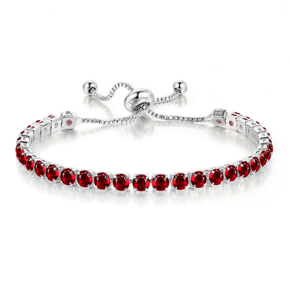 Birthstone Wedding Tennis Bracelet