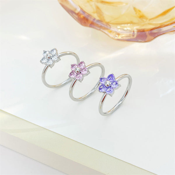 Dainty Flower Band Ring