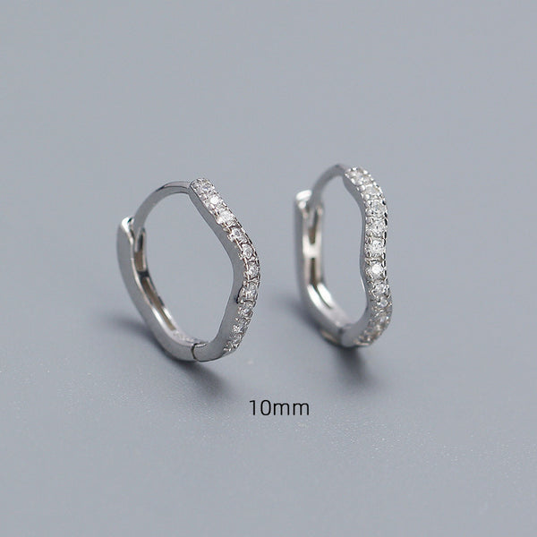 Wave Stackable Hoop Earrings