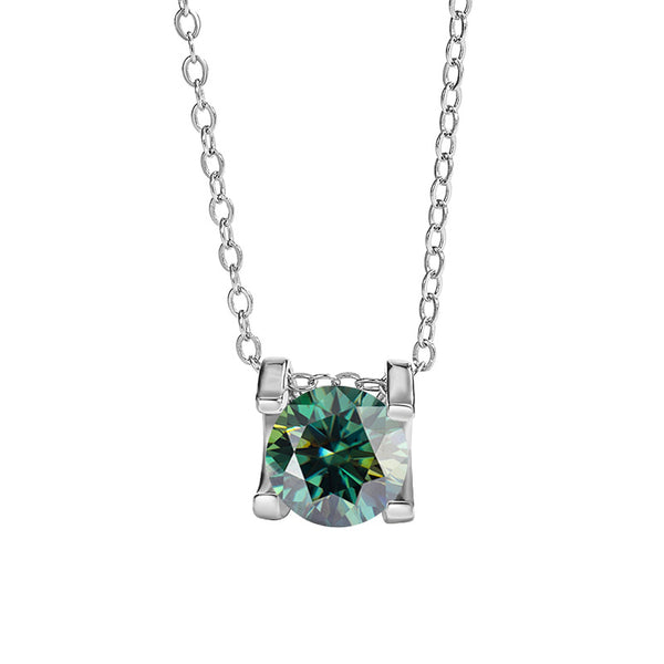 Four-Prong Moissanite Wedding Necklace