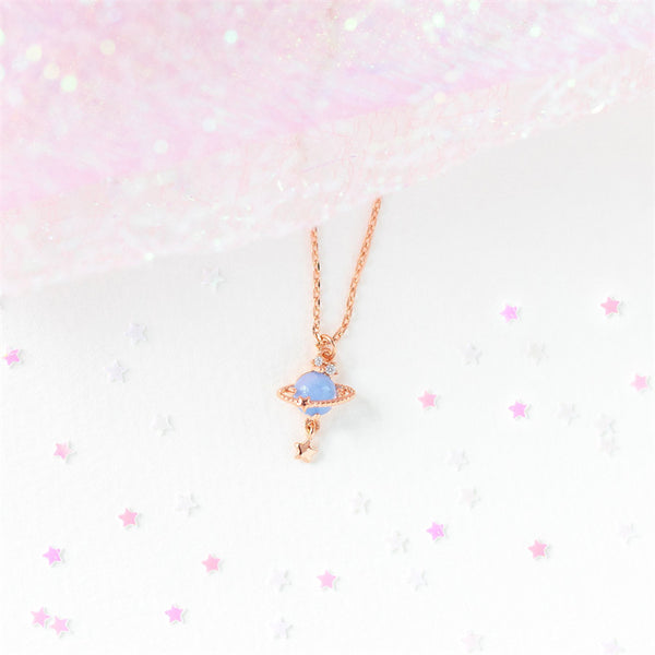 Planet Star Pendant Necklace