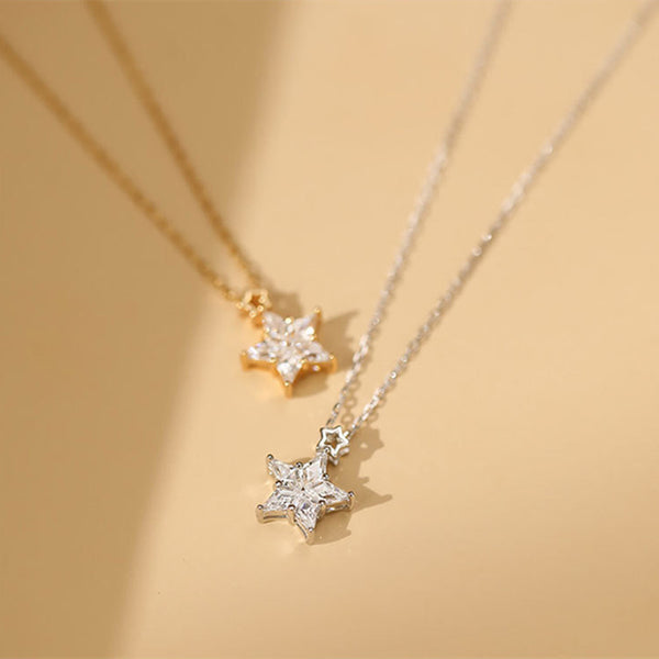 Dainty Star Charm Pendant Necklace