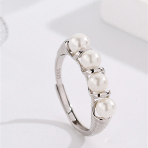 Pearl Twist Stackable Ring