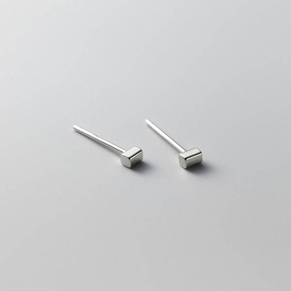 Cube Square Stud Earrings