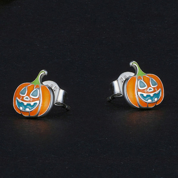 Halloween Pumpkin Stud Earrings