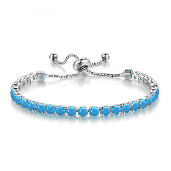 Birthstone Wedding Tennis Bracelet