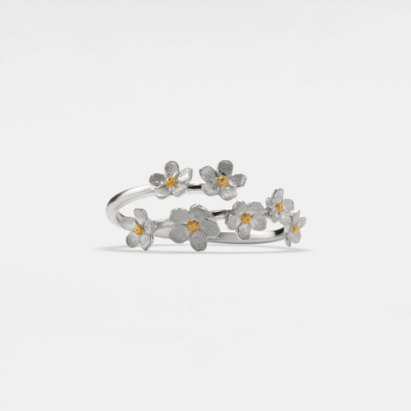 Cherry Blossom Sakura Flower Bypass Ring