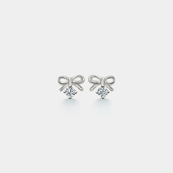 Bow Tie Bowknot Wedding Stud Earrings