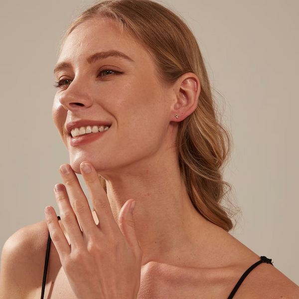 Simple Minimalist Cross Stud Earrings