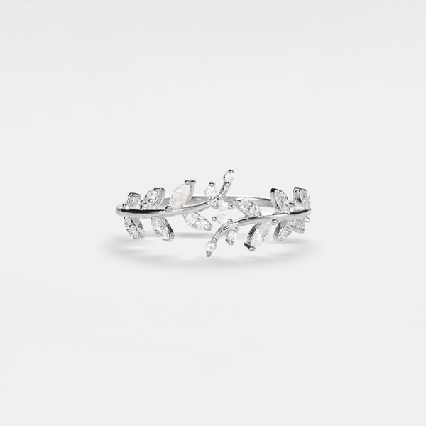 Olive Tree Leaf Branch Friendship Ring