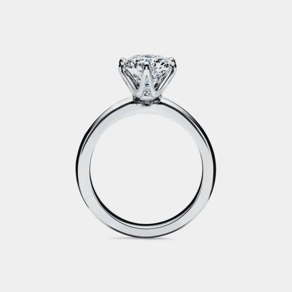 Six-Prong Moissanite Engagement Ring