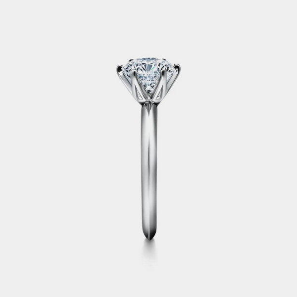 Six-Prong Moissanite Engagement Ring