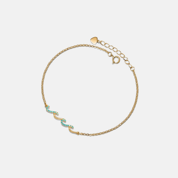 Dainty Ocean Wave Bracelet