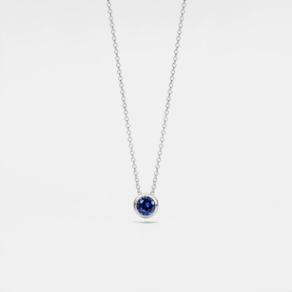 Round Cut Birthstone Layering Necklace