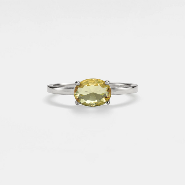 Custom Oval Birthstone Ring