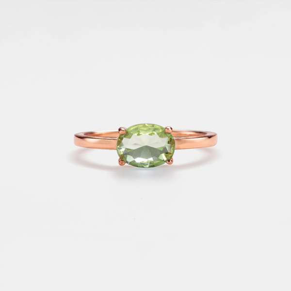 Custom Oval Birthstone Ring