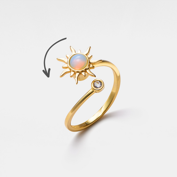 Opal Sun Anxiety Worry Spinning Ring