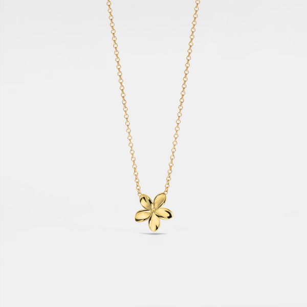 Dainty Gold Small Flower Charm Necklace