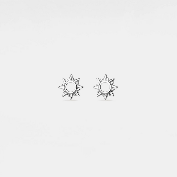 Dainty Tiny Sun Stud Earrings