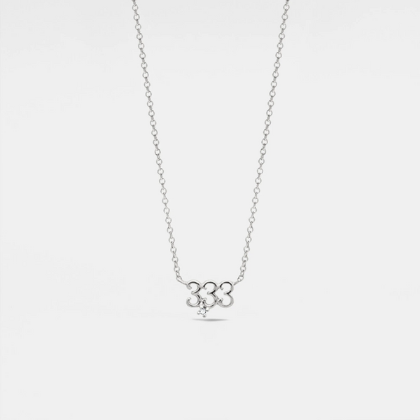 Dainty Angel Number Charm Necklace