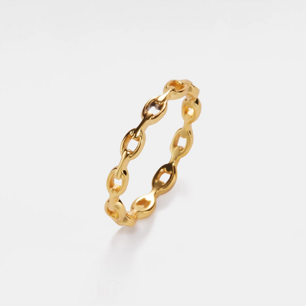 Chain Link Stacking Band Ring