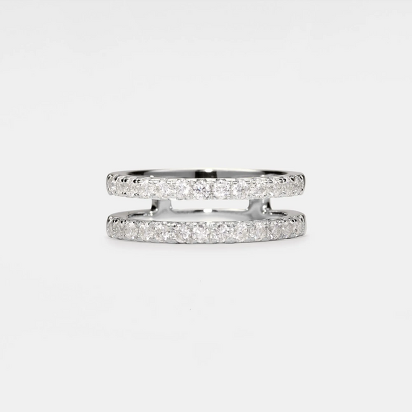 Moissanite Wedding Enhancer Guard Ring