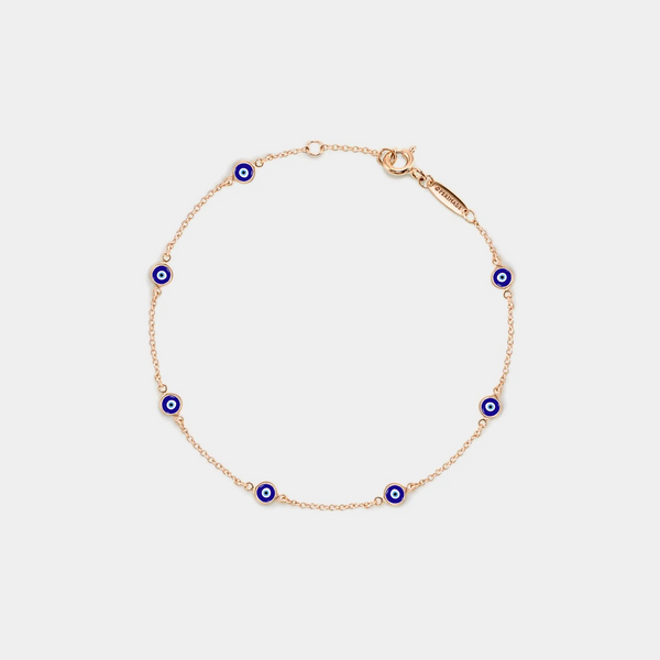 Blue Turkish Evil Eye Charm Bracelet