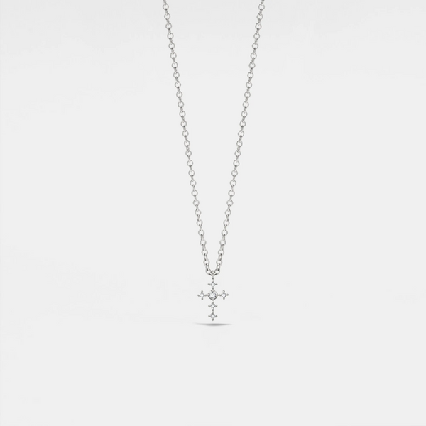 Dainty Cross Charm Pendant Necklace