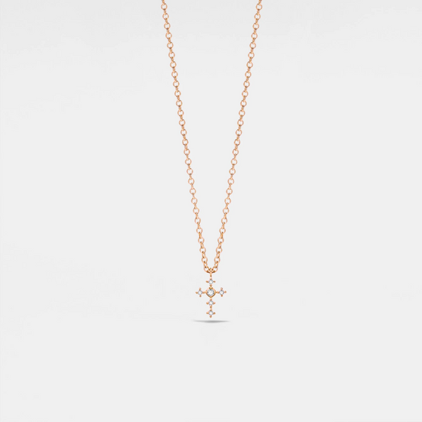 Dainty Cross Charm Pendant Necklace