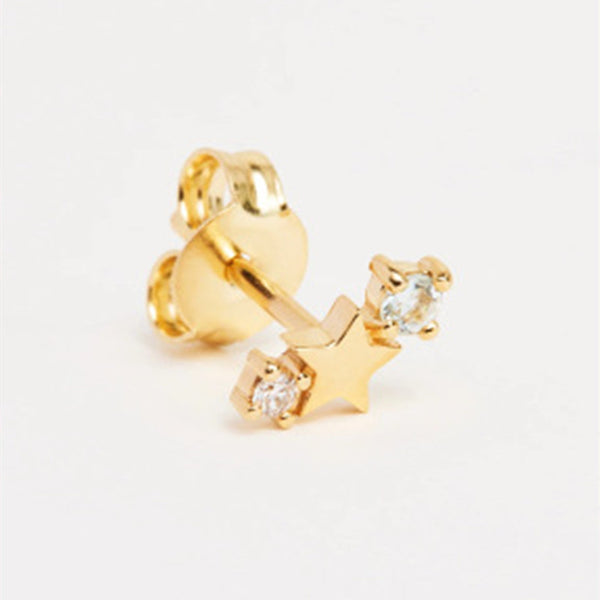 Astrology Zodiac Sign Star Stud Earrings