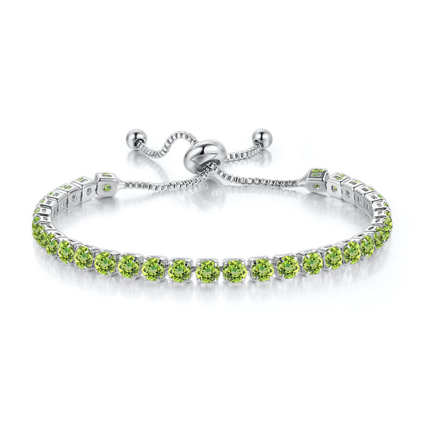 Birthstone Wedding Tennis Bracelet