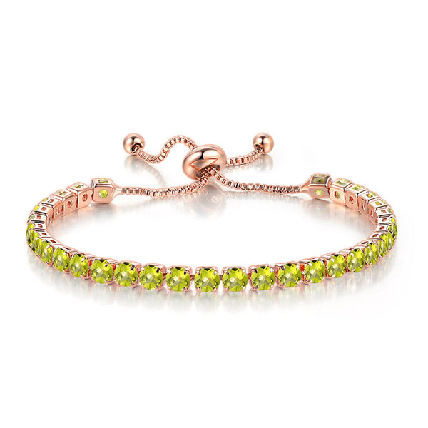 Birthstone Wedding Tennis Bracelet