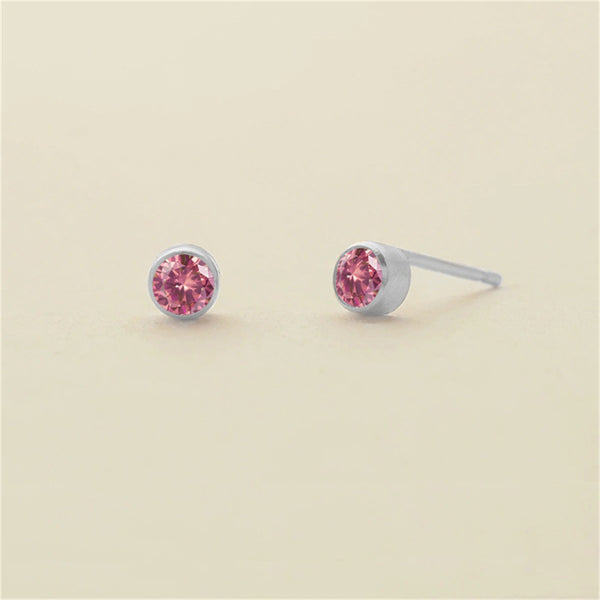 Birthstone Bubble Stud Earrings