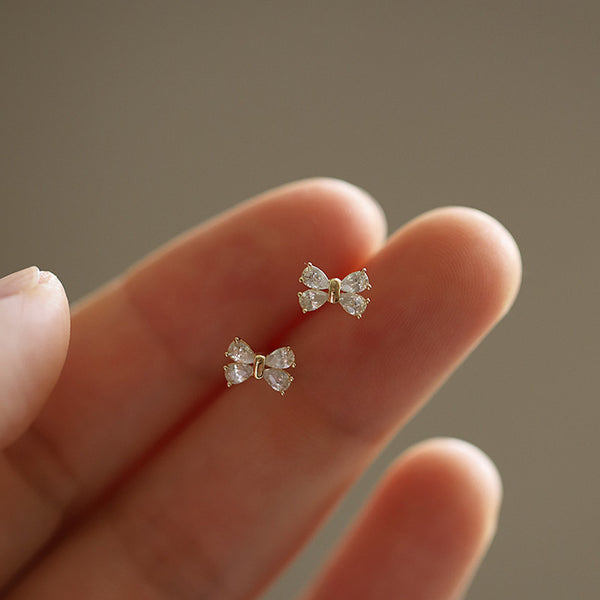 Mini Bow Stud Earrings