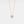 Moissanite Halo Circle Wedding Necklace