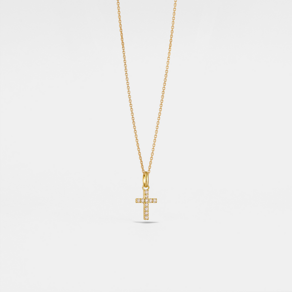 Dainty Cross Charm Pendant Necklace