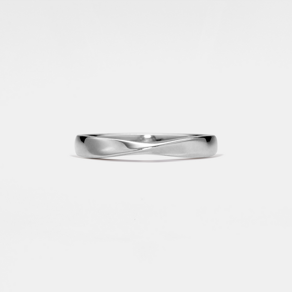 Moissanite Mobius Infinity Couple Ring