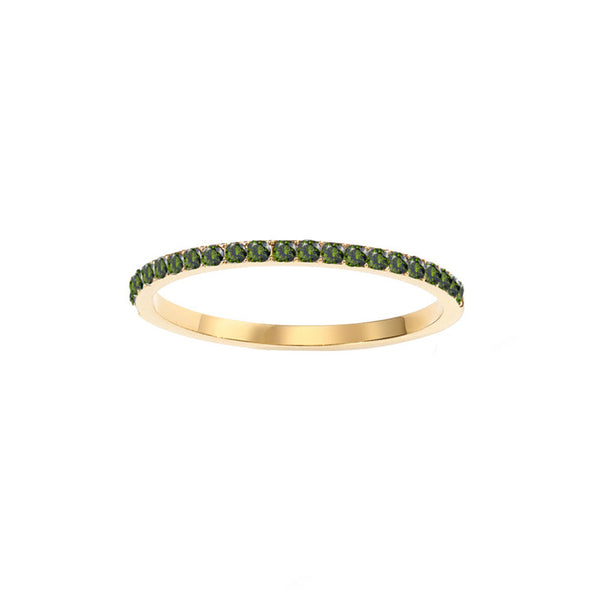 Custom Birthstone Thin Stacking Ring