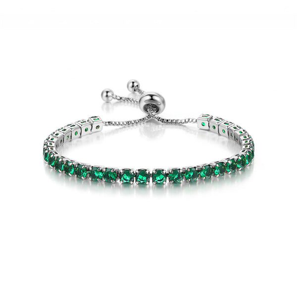 Birthstone Wedding Tennis Bracelet