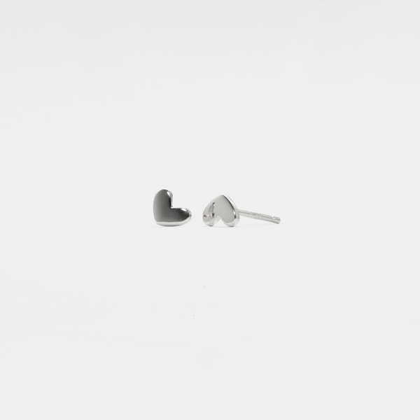 Dainty Tiny Small Heart Stud Earrings