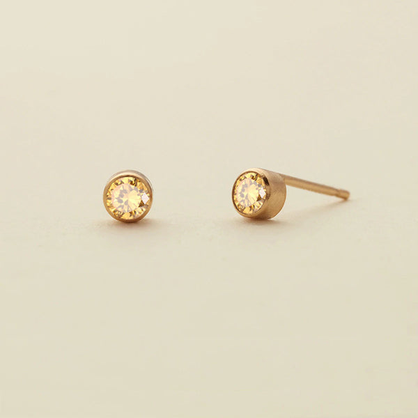 Birthstone Bubble Stud Earrings