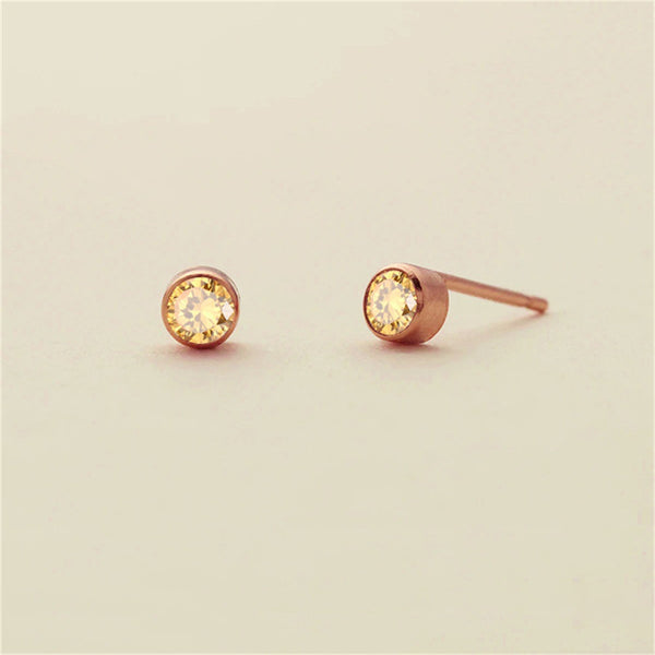 Birthstone Bubble Stud Earrings