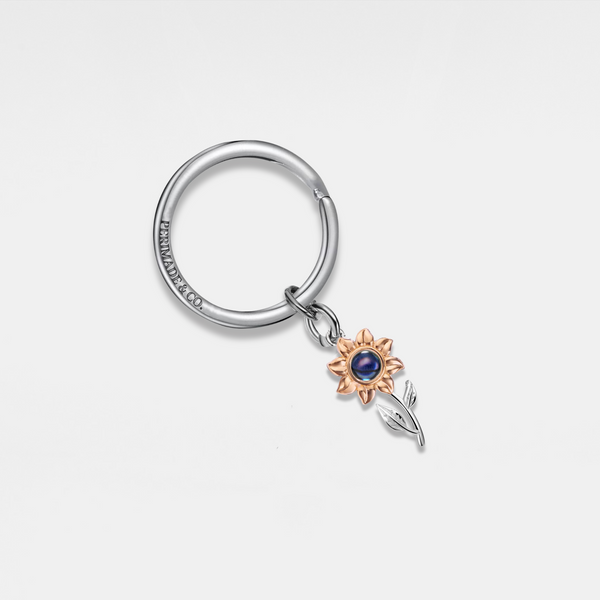 Sunflower Custom Photo Projection Keychain